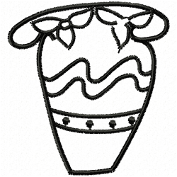 Vase For Flowers Embroidery Design 3 Vase For Flowers Embroidery Design 3